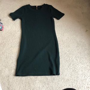 Shirt sleeve sweater dress